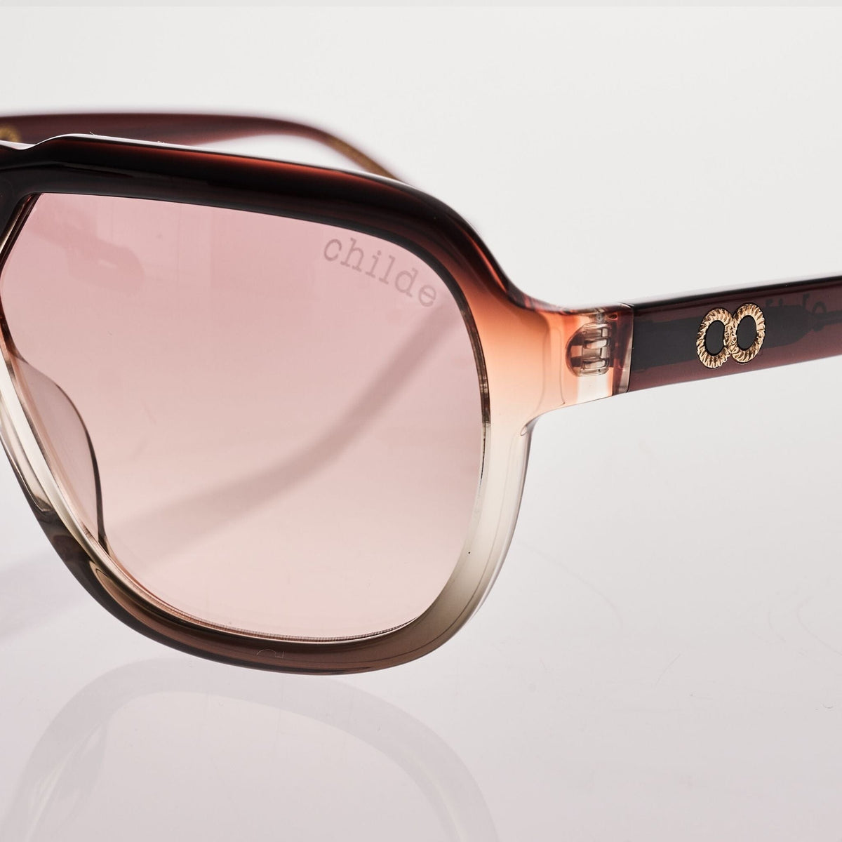 TREBLE.2.0 Brown Orange Fade | Rose Gradient Bio Lens