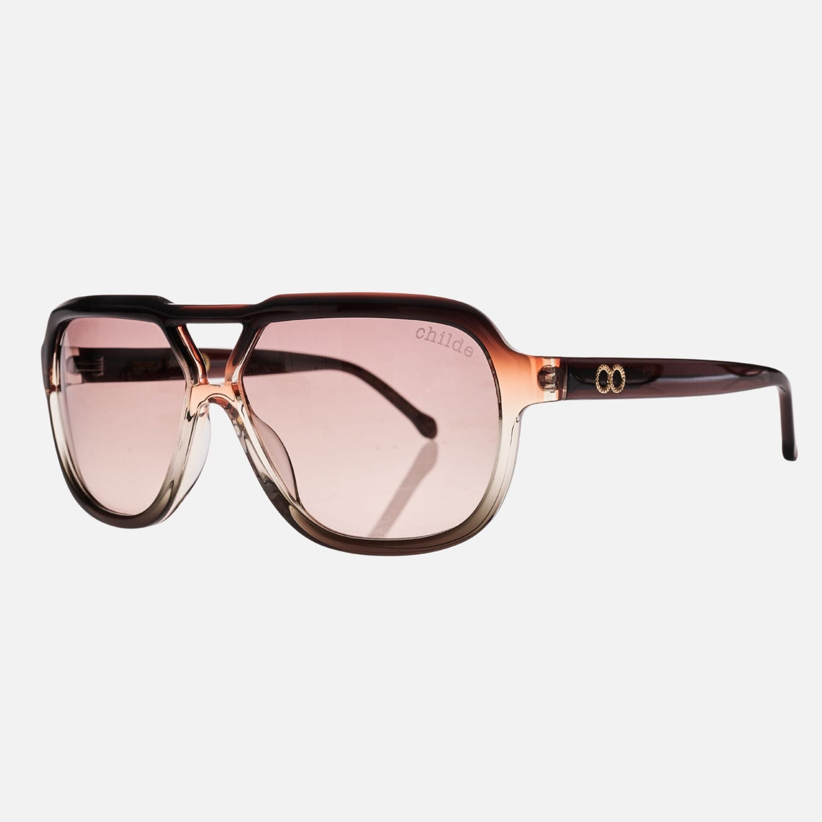 TREBLE.2.0 Brown Orange Fade | Rose Gradient Bio Lens