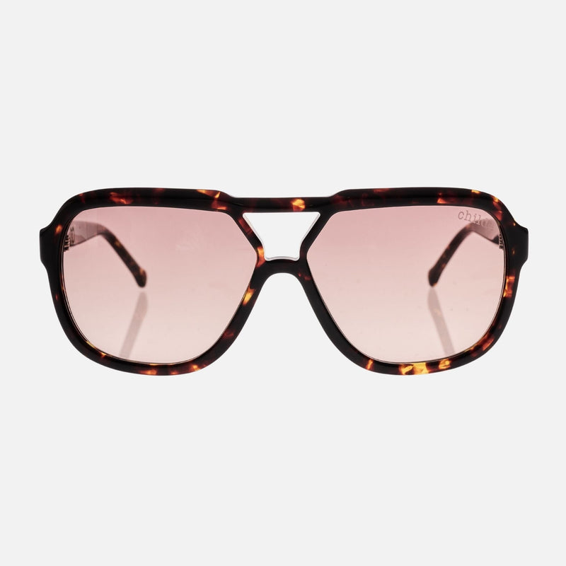 TREBLE.2.0 Gloss Havana Tort | Rose Gradient Bio Lens