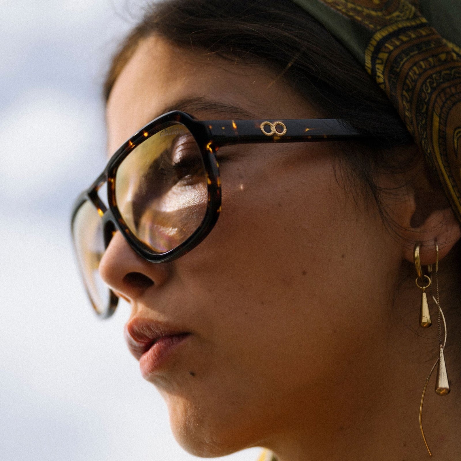 TREBLE.2.0 Gloss Havana Tort | Rose Gradient Bio Lens