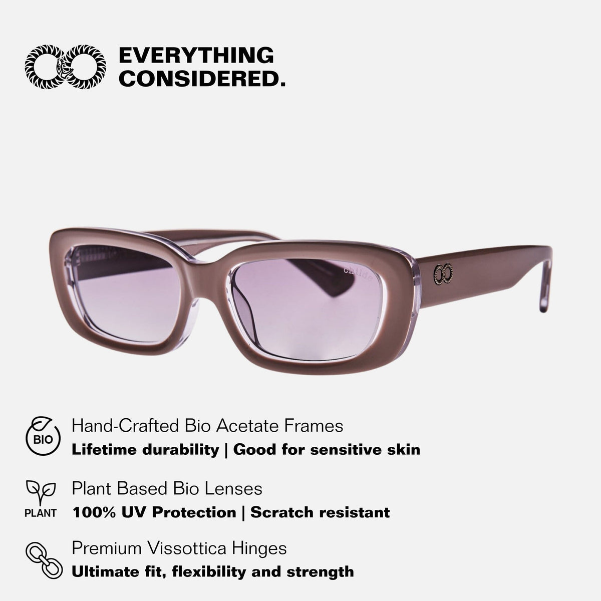 TUNE Ivory Beige Fade Crystal | Amber Gradient Bio Lens