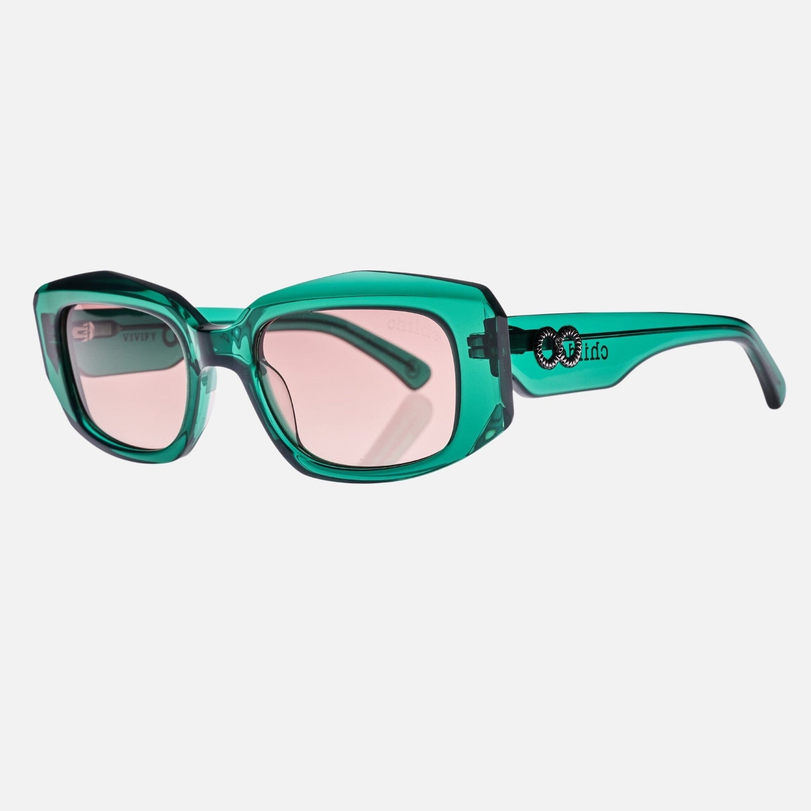 VIVIFY Bio-Acetate Deep Teal | Rose Gradient Bio Lens