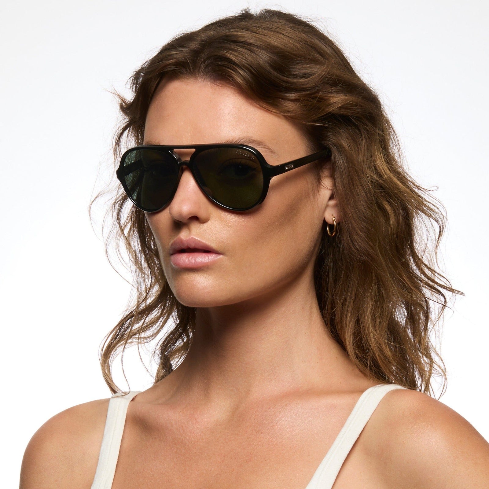 DELETE Gloss Black | Green Polarised Lens