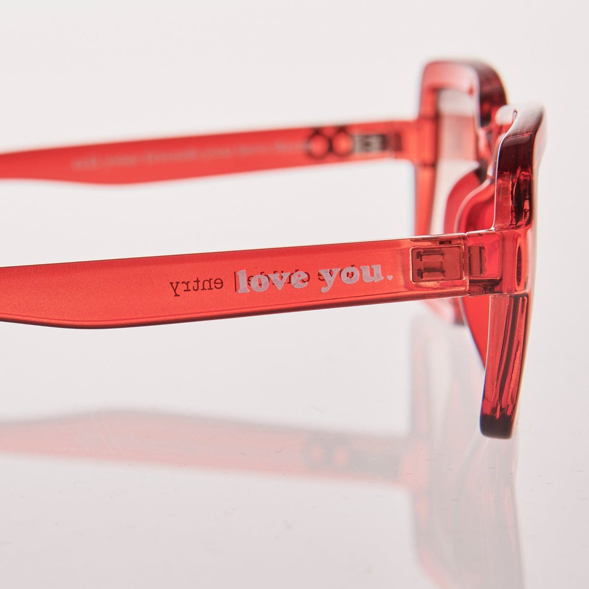 ENTRY Love You Translucent Red | Rose Gradient Bio Lens