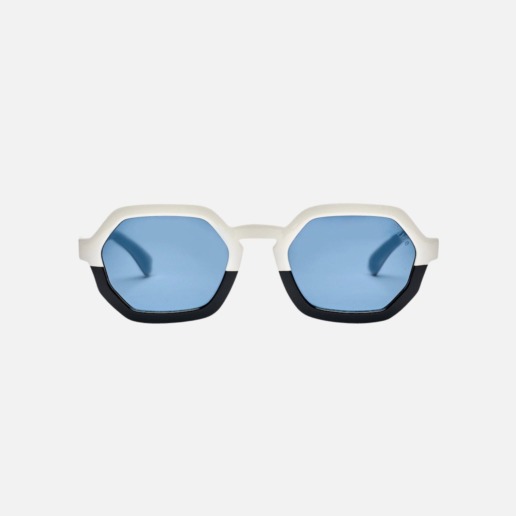 EXIT - Gloss Black/Gloss White Top Deck | Blue Telluric Lens