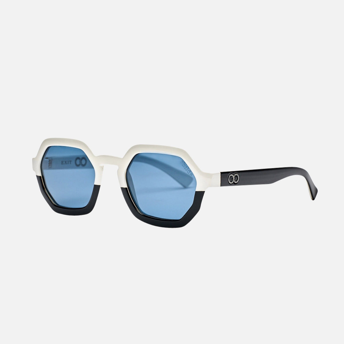 EXIT - Gloss Black/Gloss White Top Deck | Blue Telluric Lens