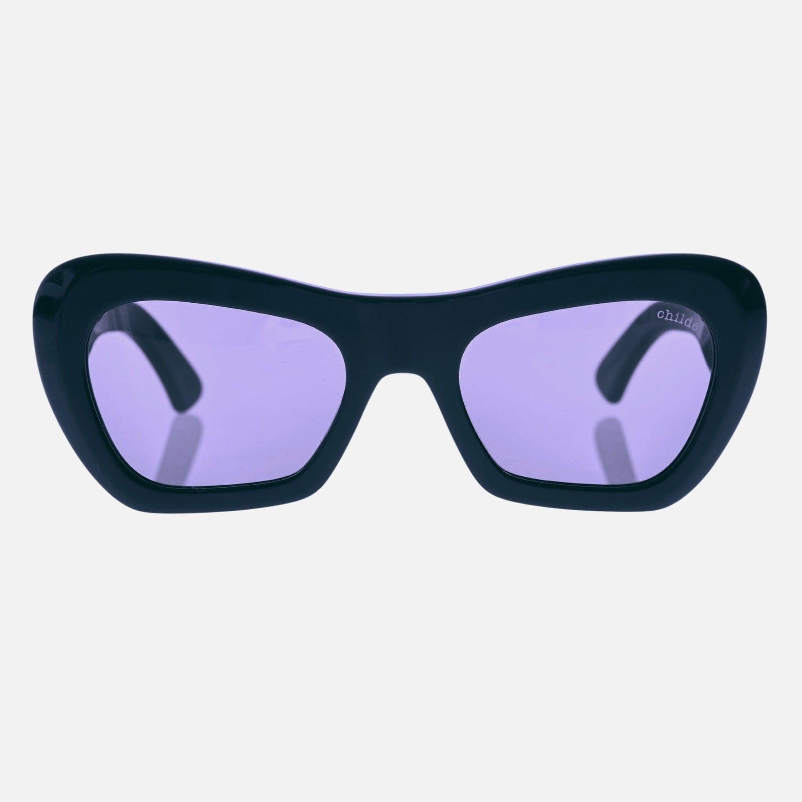 FARFALLE Bio-Acetate Gloss Black | Purple Bio Lens