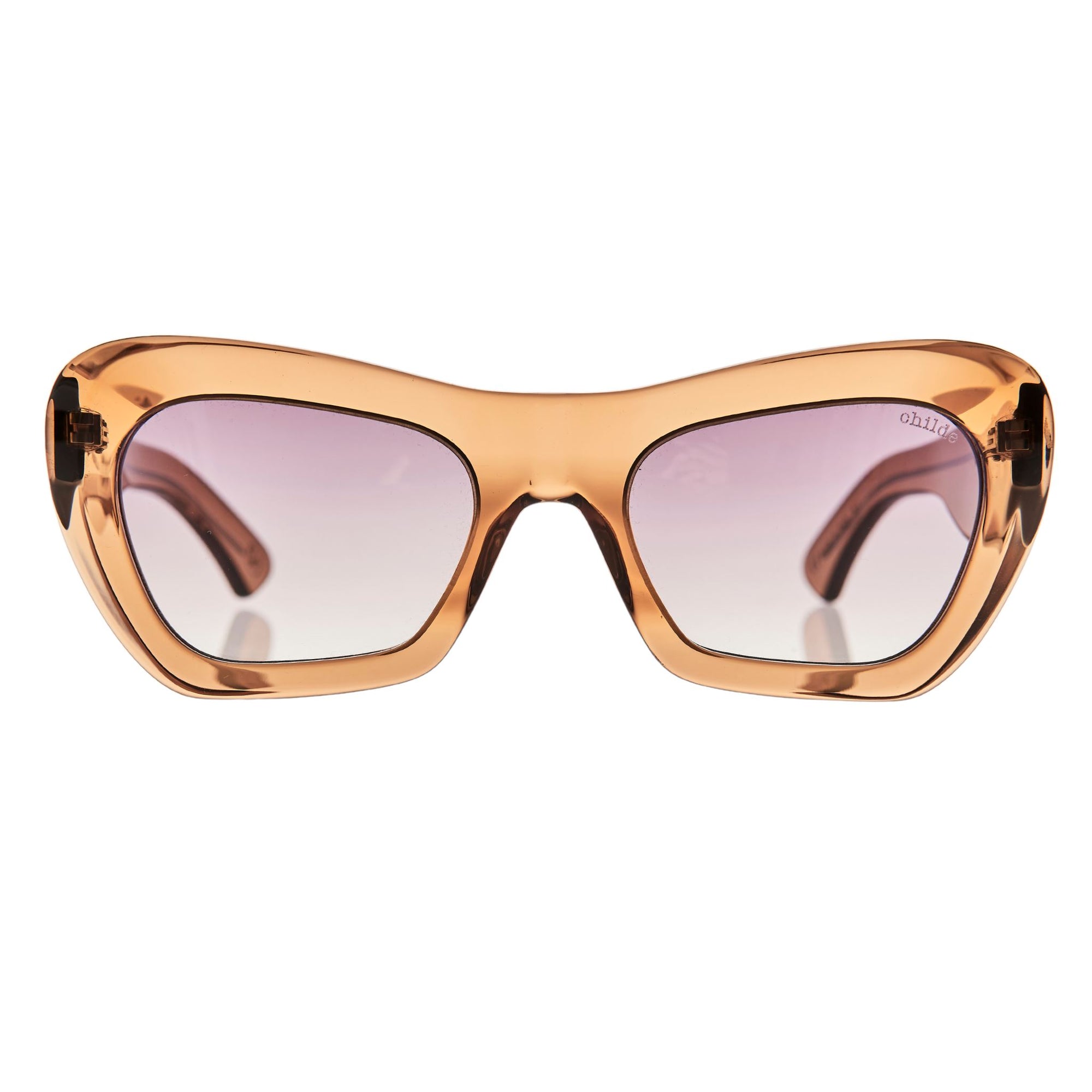 FARFALLE Bio-Acetate Translucent Cola | Amber Gradient Bio Lens