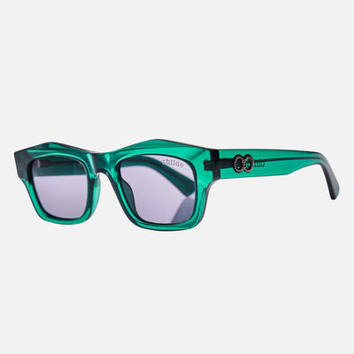 FOLSOM Bio-Acetate Deep Teal | Grey Bio Lens