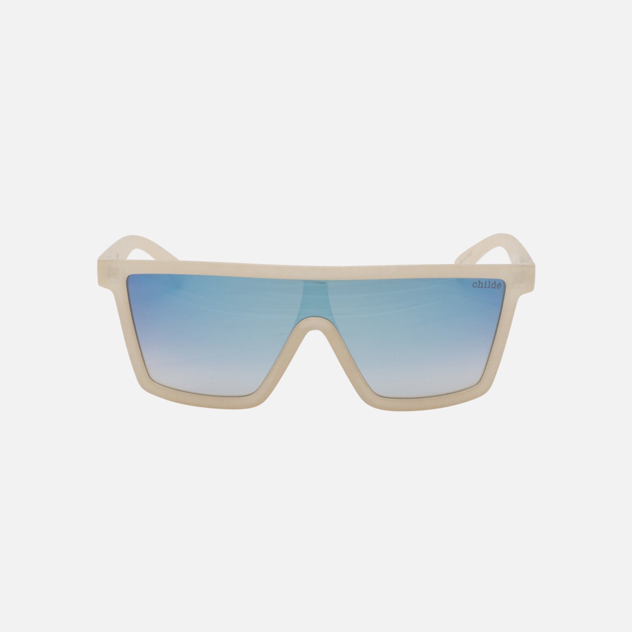 LID Pearlescent White | Rose Dble Gradient / Blue Flash Lens