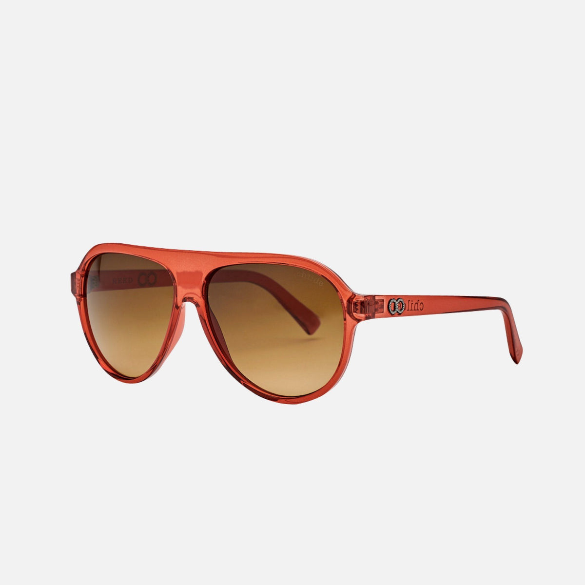 REED Translucent Toffee Red | Amber Double Gradient Lens