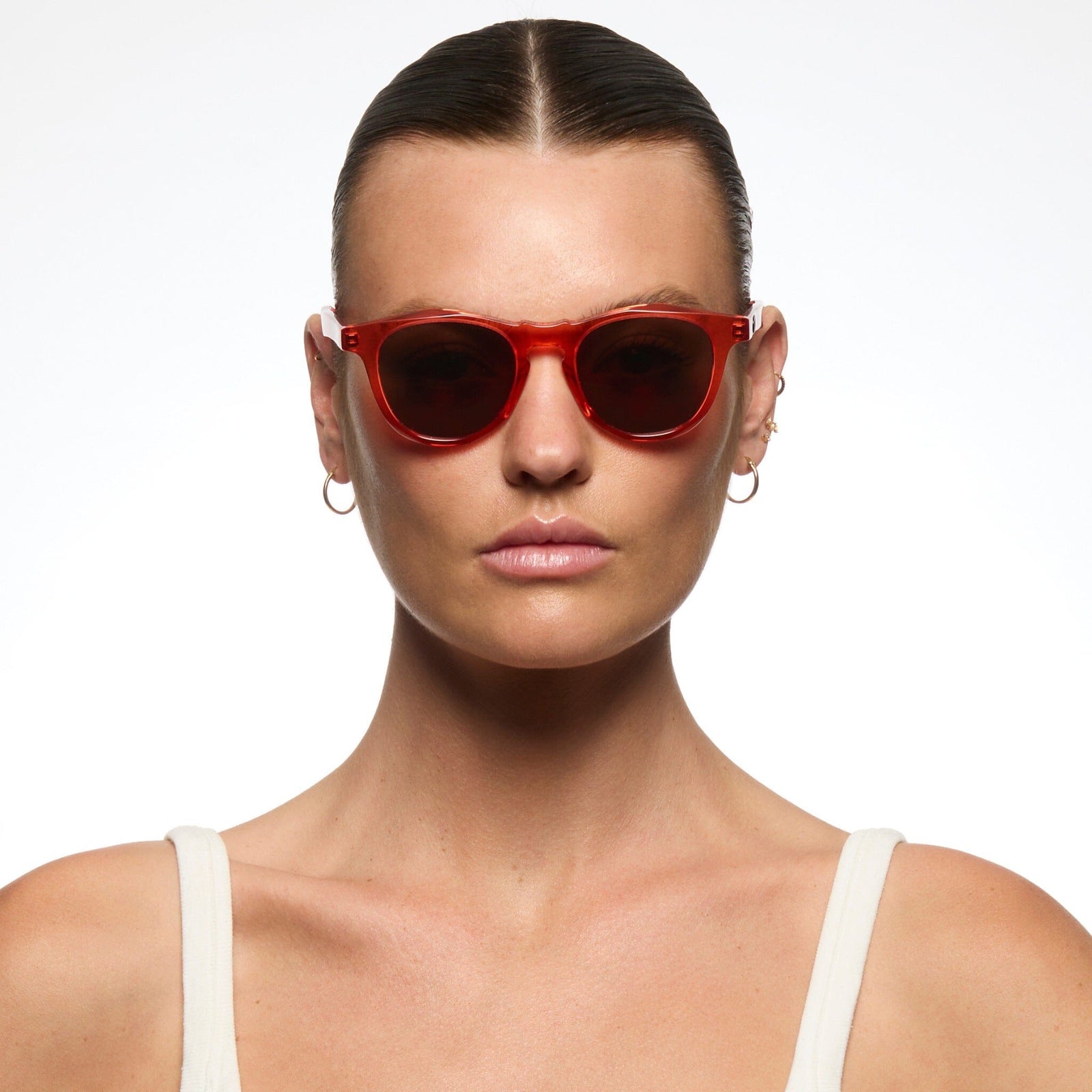 VOCAL Bio-Acetate Translucent Red | Amber Bio Lens